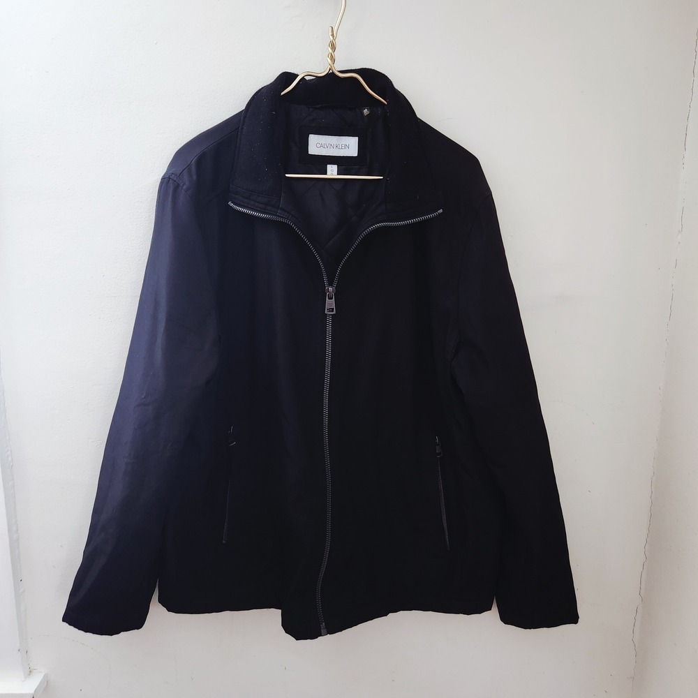 Calvin Klein Poly Hipster Jacket Size‎ L Black